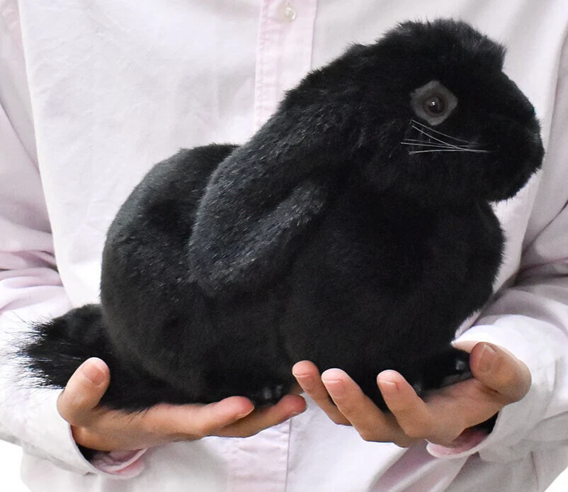 Black rabbit stuffed animal sale