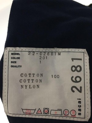 Sacai shorts 1 cotton Navy 22-02681M Used | eBay