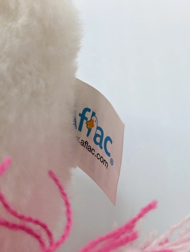 Peluche de pato parlante Aflac concientización sobre el cáncer de mama con sombrero rosa y pompones J - Imagen 4 de 6