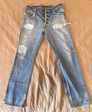 Vintage LEVIS 501 Very Nice Distressed Jeans Made in Mexico size W36 L34
