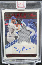 2022 Three and Two Clayton Kershaw Lone Star Game Jersey Auto Red /5 LA Dodgers