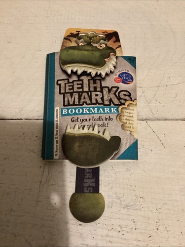 Teethmarks Bookmark Dinosaur- Rex - Brand New In Packaging - Picture 1 of 2