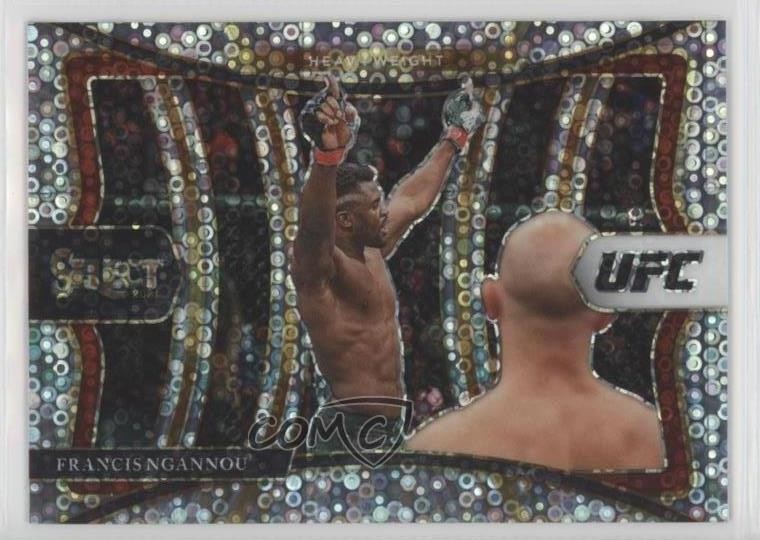 2021 Panini Select UFC Premier Level Disco Prizm Francis Ngannou #120 f9s