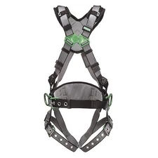 Msa Safety 10195148 V-Fit Full Body Harness, Xs, 400 Lb., Quick-Connect Chest/