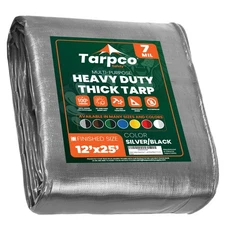 Heavy Duty 7 Mil Tarp Cover, Waterproof, UV Resistant, Rip and Tear Proof, Po...