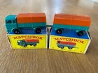 Vintage Matchbox Lesney Regular Wheels 1e Mercedes Truck & 2d Trailer Boxed 1967