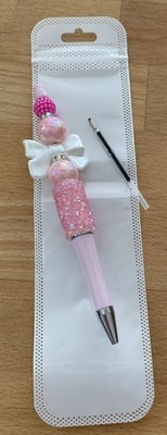 Kugelschreiber Kuli Druckkugelschreiber Perlen Glitzer Neu Unikat