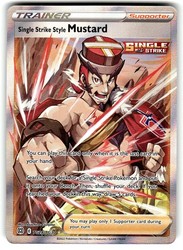 Single Strike Style Mustard TG28/TG30 Brilliant Stars Trainer Gallery Full Art Holo