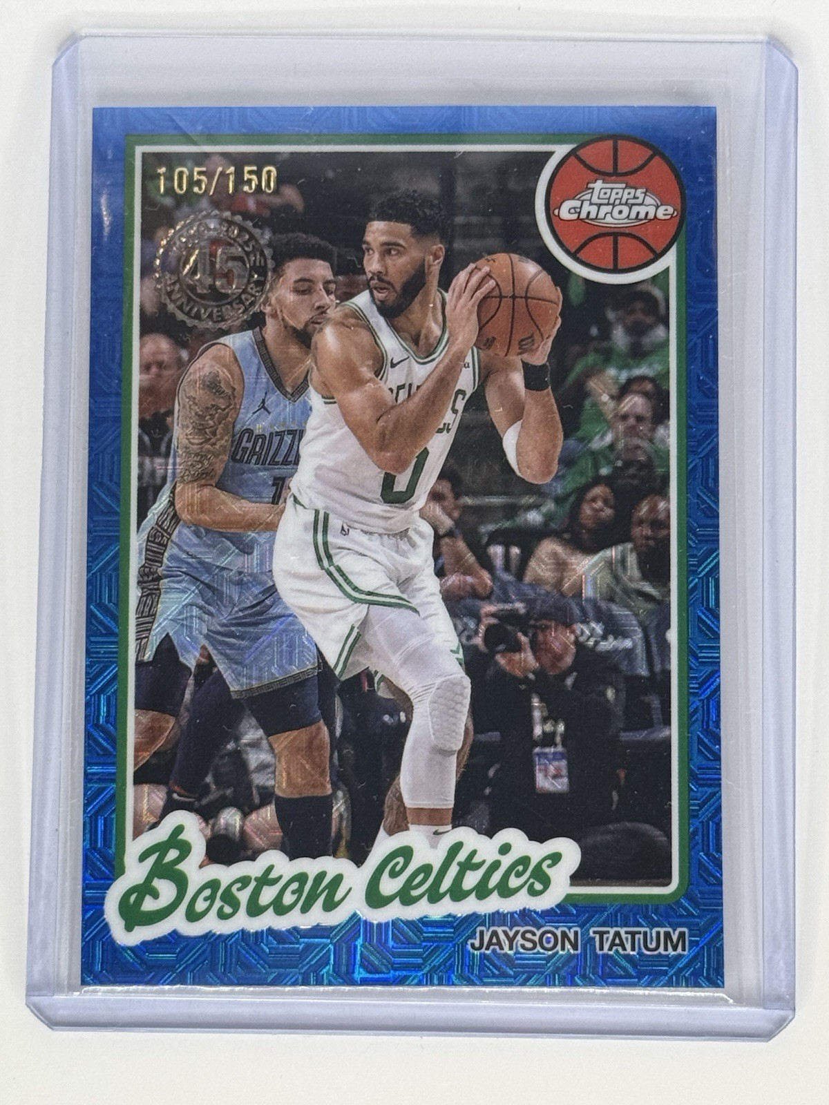 2025-26 Topps Jayson Tatum 1980-81 Chrome Blue Mojo Refractor /150 Celtics