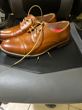 Bruno Marc Men's Brown Leather Cap Toe Lace-Up Oxford Dress Shoes Round Toe 9