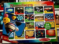 Melissa  Doug Numbers Floor Puzzle 24 Jumbo Pieces