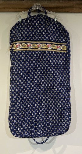 Vera Bradley Mason Blue Hanging Garment Bag Blue and Yellow Floral EUC SALE!