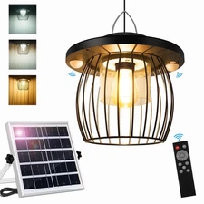 Solar Shed Light, Waterproof, Motion Sensor, 5 Modes, Remote for Garage, Barn