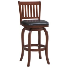 Ram Game Room 29" Padded Square Seat Barstool with Backrest