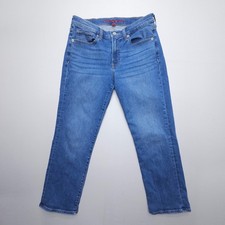 Lucky Brand Sweet Mid Rise Crop Jeans Size 10 / 30 Blue Stretch Denim Straight