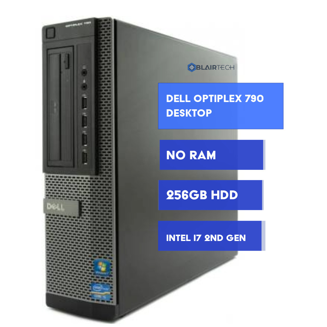 Dell OptiPlex 790 Vintage Desktop PC - Intel i7 2nd Gen - 256GB