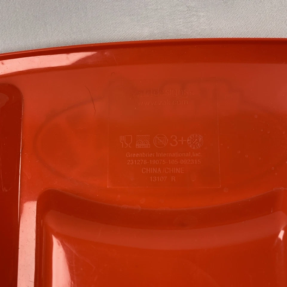 Разделенный обеденный лоток/тарелка Zak из Star Wars! Винтажный 8,5x11 дюймов - Изображение 3 из 4