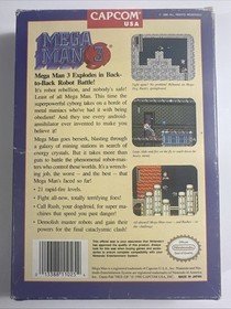 Mega Man 3 (Nintendo, NES) Complete CIB - Tested