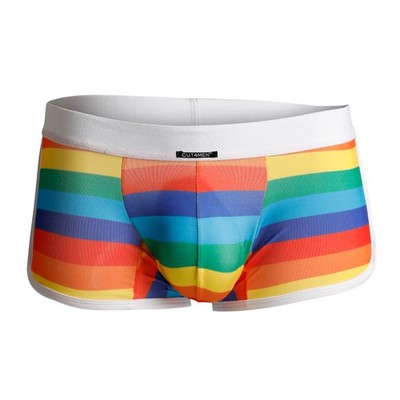 CUT4MEN - Athletic Trunk Rainbow S - XL Designer Sexy Pants Comfortable