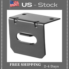 Vehicle-side Trailer Wiring Harness Mounting Bracket For 4-way Flat Gloss Black