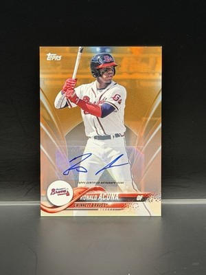 2018 Topps Pro Debut - Ronald Acuña Jr. #1 Orange /25 (RC)