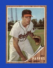 1962 Topps Set-Break # 75 Milt Pappas EX-EXMINT *GMCARDS*