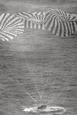 APOLLO 9 COMMAND MODULE SPLASHDOWN ATLANTIC 1969 4X6 PHOTO