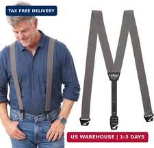HIKERS - Upfitter Hidden Suspenders for Men Under Clothes - 3 Point Belt Loop