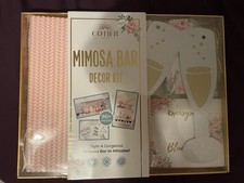 COTIER BRAND MIMOSA BAR DECOR KIT PARTY SET 90+ PIECES BRIDAL BABY DECORATIONS