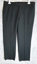 Maestrami Italy Wool Trousers W38 L29 Black Pinstripe Formal Tailored