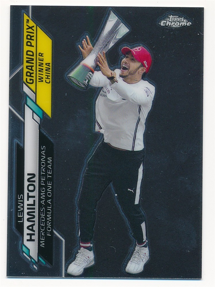 LEWIS HAMILTON 2020 TOPPS CHROME GRAND PRIX RACING F1 #135
