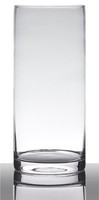 Inna-Glas Glasvase Zylinder Sansa Earth, Klar, 35Cm, Ø15Cm