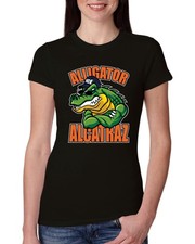 Camiseta Alligator Alcatraz Muscle Gator Divertida Dibujos Animados Gator Mujer Calce Ajustado Junior