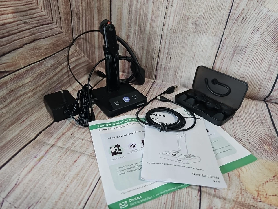 Wireless Single Ear Office Headset Noise Canceling Microphone 7hr Talk Time - Image 2 of 4