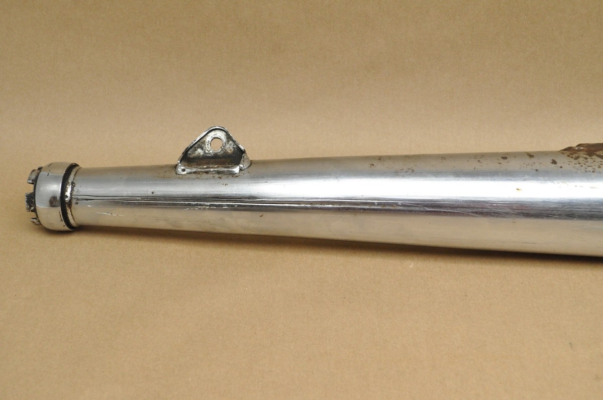 Vtg OEM Yamaha 1973-75 RD250 RD350 Right Exhaust Muffler w/ Baffle
