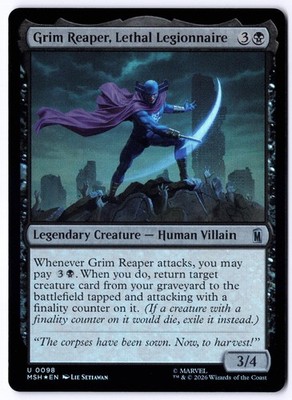 Grim Reaper, Lethal Legionnaire MSH 98 Magic: The Gathering Foil UC NM
