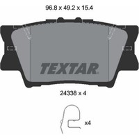 Textar 2433801 Bremsbelagsatz FüR Toyota Lexus RAV 4 Camry RAV 4 VAN Avalon HS