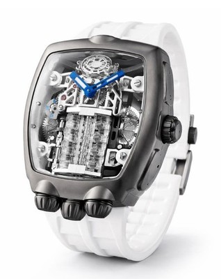Invicta Engine X Automatic 44mm Montres Prestige White Band Skeleton Men's Watch