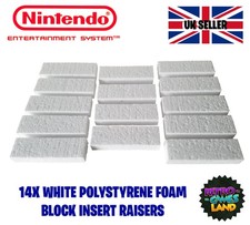 14X Nintendo NES Replacement Polystyrene Foam Block Insert Raisers (Set of 14)
