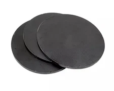 Pipe caps: Flat steel weld on 2 3/8" OD x 1/8" thick