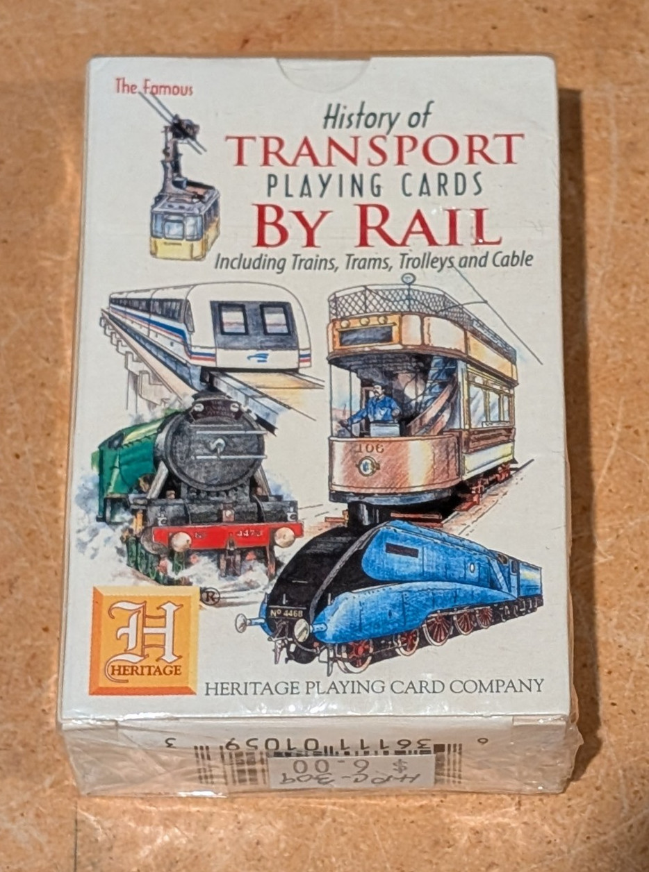 NOS HERITAGE Trains Playing Cards Deck History of Rail Transport ...