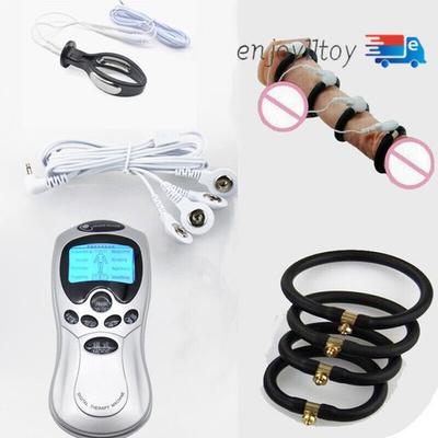 #ad E Stim Penis Shock Rings Insert Plug Host Pulse Power Therapy Cable Enlarge $31.72