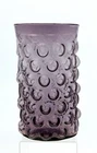Blenko Handmade Glass 6041 Vineyard Vase in Lilac Wayne Husted Etched Design