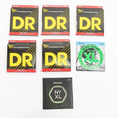 8 Gauge Electric Guitar Strings Lot DR & D Addario (7 Packs) Extra Light New