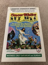 Vintage Snow White Exhibitors Showmanship Manual Pressbook Nice