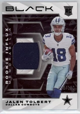 2022 Jalen Tolbert Black Rookie Influx Relic RC 8/150 #RIM-JTO (D1335)