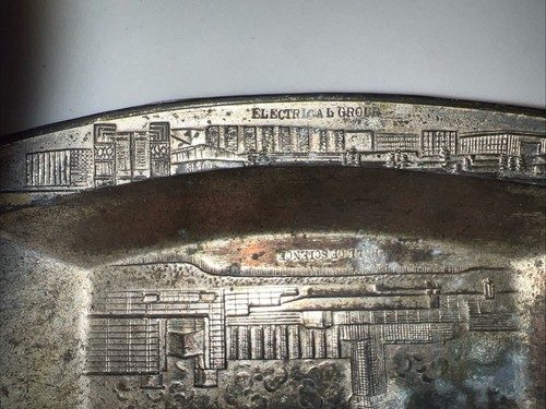 1933 WELTAUSSTELLUNG Chicago 6,5" kleines Tablett hergestellt in Japan 34a29 N. Shure Importeure - Bild 5 von 6