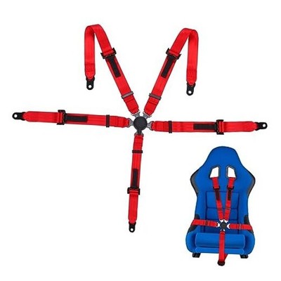 Yakitoko Universal Safety Harness Set 5 Points 2'' Fits Go Red