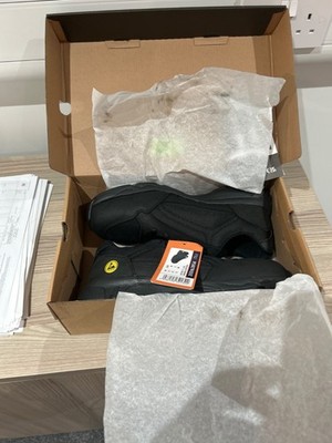 PORTWEST TEES ESD SNEAKER SP1 GRÖßE UK 10 FT62 SCHWARZ BAU BÜRO