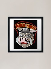 Wild Hogs Logo gerahmter Kunstdruck gerahmt Wandbild Poster Leinwanddruck Bild